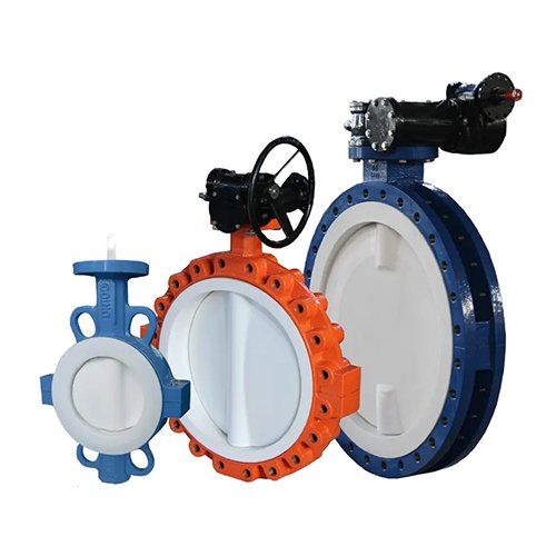 butterfly valve with teflon seat