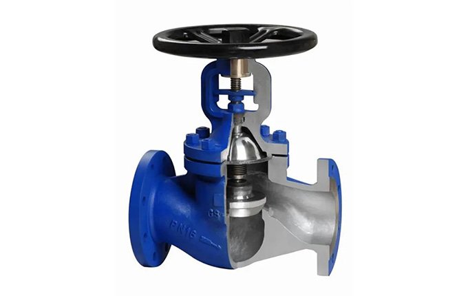 inside of globe valve